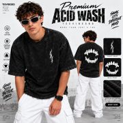 Printed Acid Wash T-Shirt